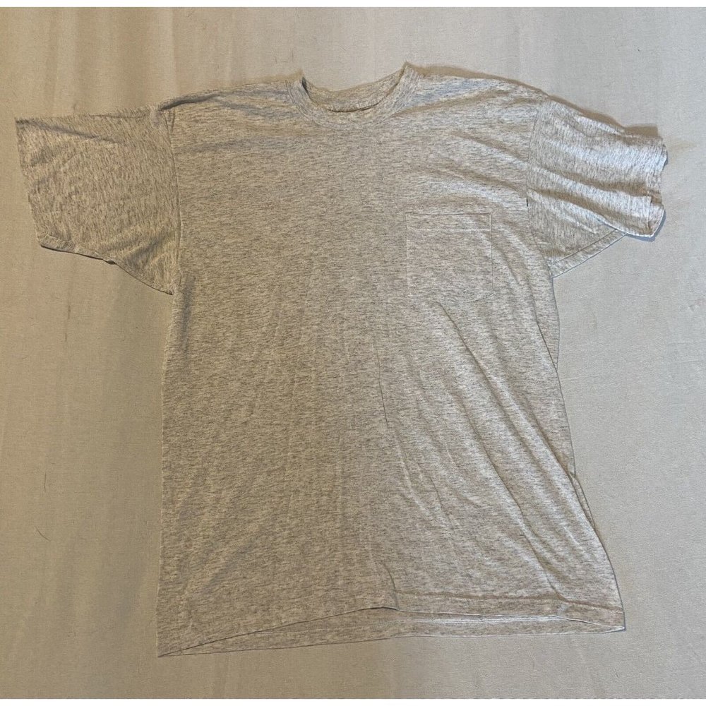 Men's Grey T Shirt Graphic "Papa Bear" Pocket Size Large